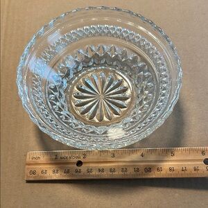 Vintage  Clear Glass Bowl